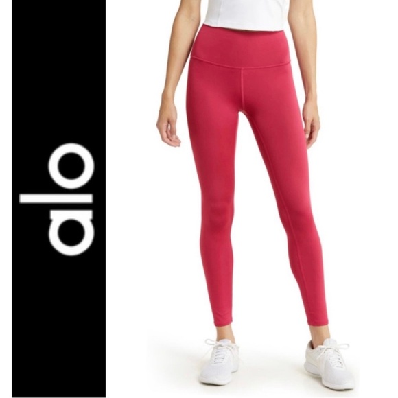 ALO Yoga Pants - NWT ALO 7/8 High-Waist Airlift Legging in Lipstick Red Size XS